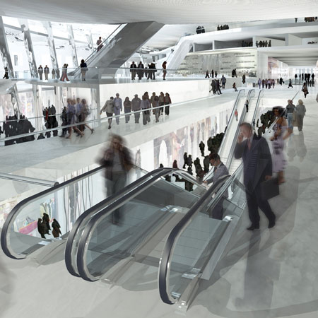 Проект стадиона Динамо в Москве. Фото www.dezeen.com