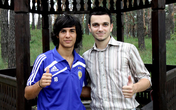 Еще один кадр. На этот раз с другим корром Sport.ua Антоном Светличным