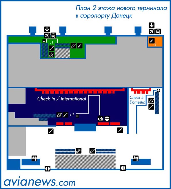 Карта донецкого аэропорта