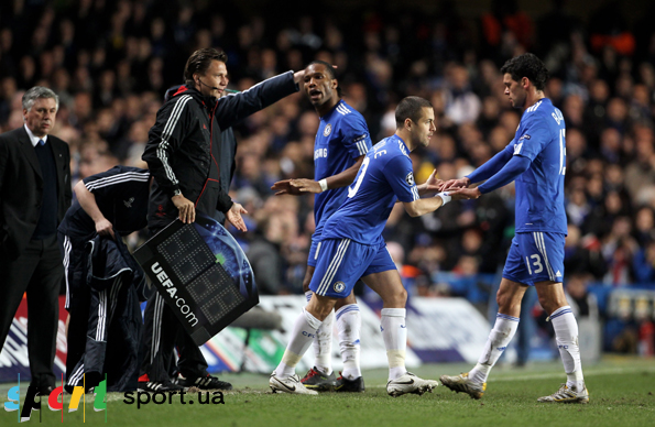 Коул меняет Баллака в матче с Интером, март 2010 г.