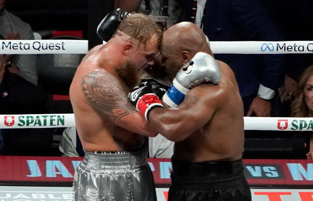 Getty Images/Global Images Ukraine. Mike Tyson and Jake Paul