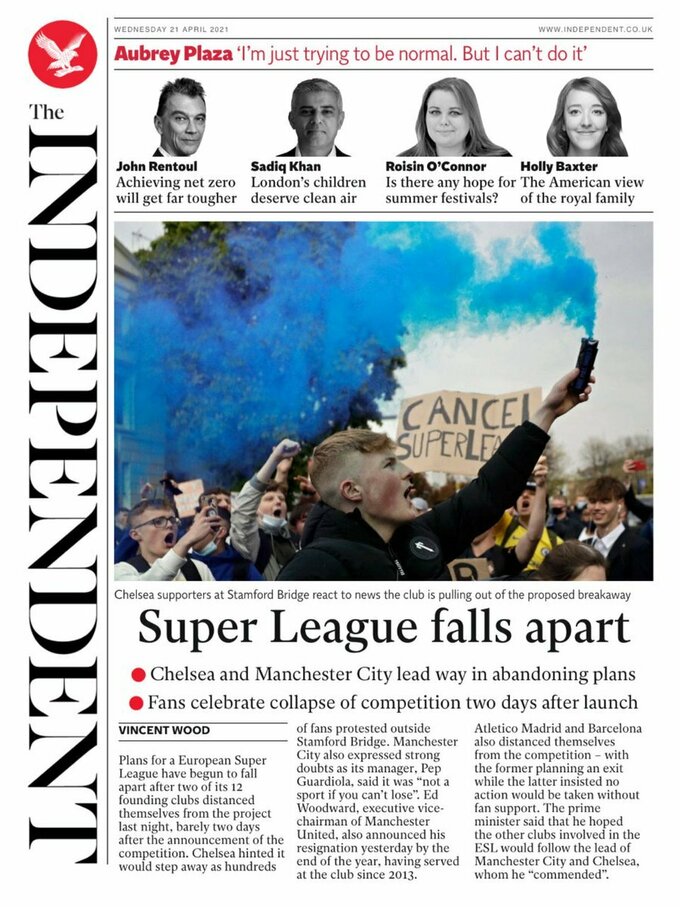 Суперлига умерла. Обложки газет superliga-umerla-oblozhki-gazet