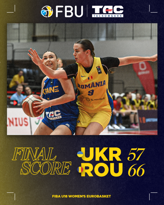 Баскетбольний матч Україна U-18 проти Румунії U-18
