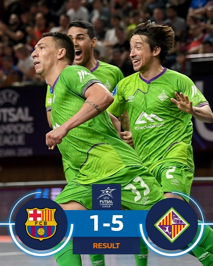 Визначено переможця футзальної Ліги чемпіонів: Барселона програла фінал