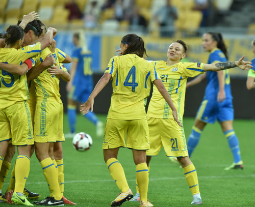 Женская сборная Украины выиграла у Венгрии в отборе к ЧМ