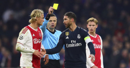 УЕФА открыл дело против Серхио Рамоса за желтую карточку