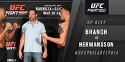 UFC. Джек Херманссон - Девід Бранч. Відео бою
