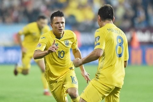 Коноплянка стал лучшим игроком сборной Украины в матче с Италией