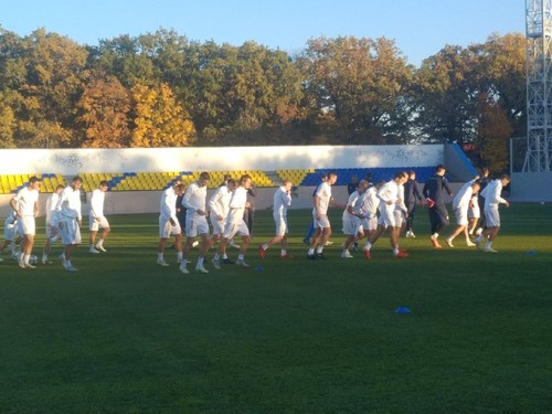 Тренировка сборной Украины перед матчем с Чехией. Как это было