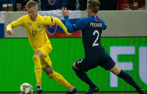 Украина завершила групповой турнир Лиги наций поражением от Словакии