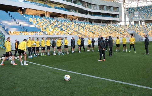 Александрия провела первую тренировку во Львове перед матчем с Гентом