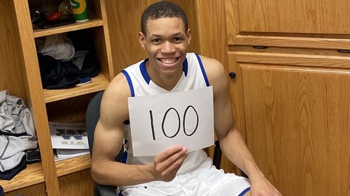 ВИДЕО. Брат игрока НБА набрал 100 очков в матче за университет