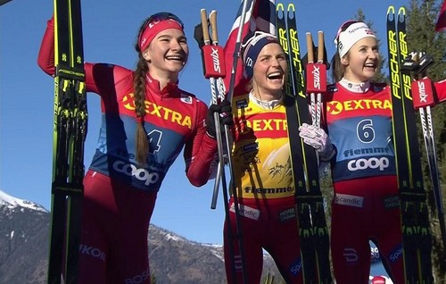 Лыжные гонки. Йохауг выиграла скиатлон в Оберсдорфе