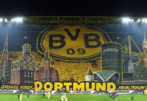ФОТО. Нет места лучше Дортмунда. Очередной перфоманс фанов Боруссии