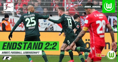 Унион Берлин - Вольфсбург - 2:2. Видео голов и обзор матча