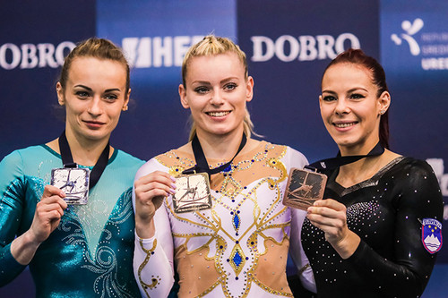 Украинские гимнастки выиграли медали на соревнованиях в Хорватии
