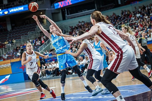 Украинки уступили Латвии в матче женского Евробаскета