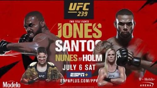 Де дивитися онлайн UFC 239: Джон Джонс – Тіаго Сантос