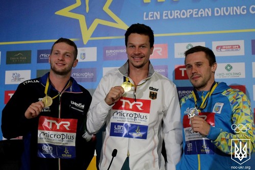Колодий завоевал серебро чемпионата Европы по прыжкам в воду