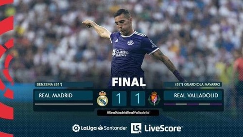 Реал упустил победу в игре Ла Лиги против Вальядолида