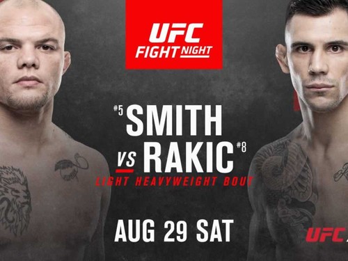 Где смотреть онлайн бой UFC: Энтони Смит – Александар Ракич