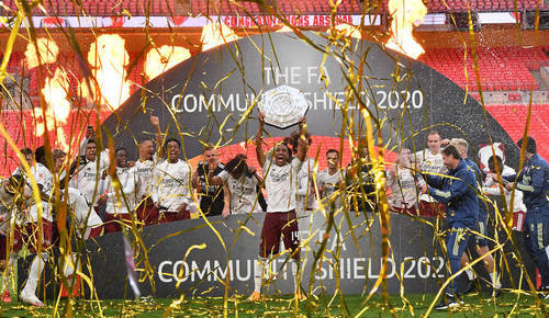 ВІДЕО. Бурхливе святкування гравців Арсеналу після перемоги в Суперкубку