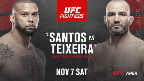 Де дивитися онлайн UFC: Тіаго Сантос – Гловер Тейшейра