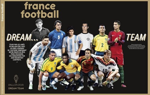 ФОТО. France Football представив збірну найкращих гравців в історії