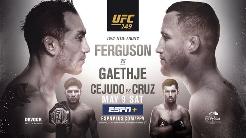Где смотреть онлайн UFC 249: Тони Фергюсон – Джастин Гейджи