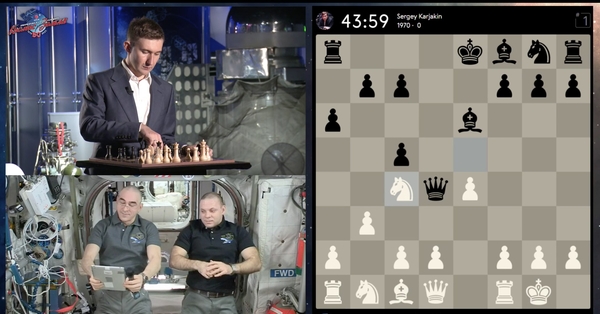 Бывший украинец сыграл в шахматы матч с космонавтами на орбите