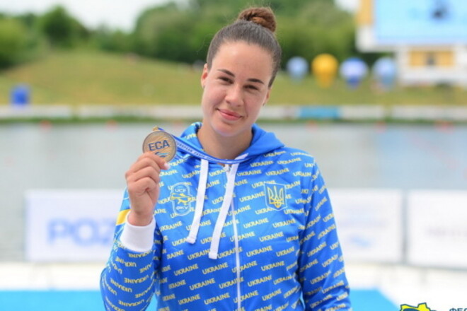 Лузан завоевала 4 медали на ЧЕ по гребле, установив национальный рекорд