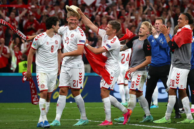 Дания – первая команда на Евро, вышедшая в плей-офф после двух поражений