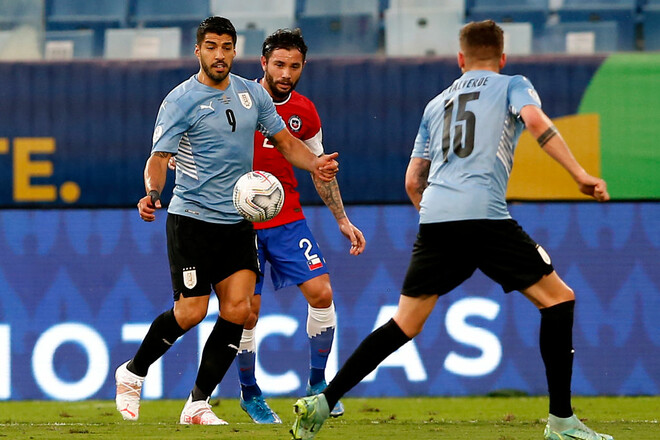 Уругвай – Чили – 1:1. Видео голов и обзор матча