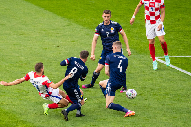 ВІДЕО. Точний удар Влашича. Хорватія відкрила рахунок в грі з Шотландією