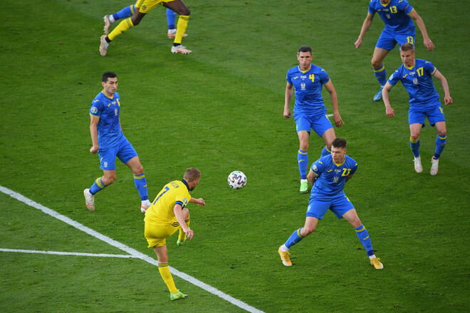 Украина и Швеция перевели матч в дополнительное время на ...