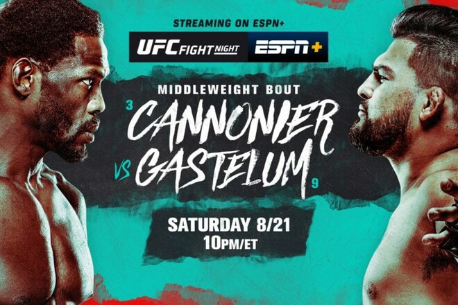 Де дивитися онлайн UFC: Джаред Канноньє – Келвін Гастелум