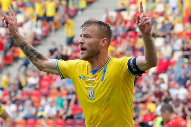 Ярмоленко проводить 100-й матч за збірну України