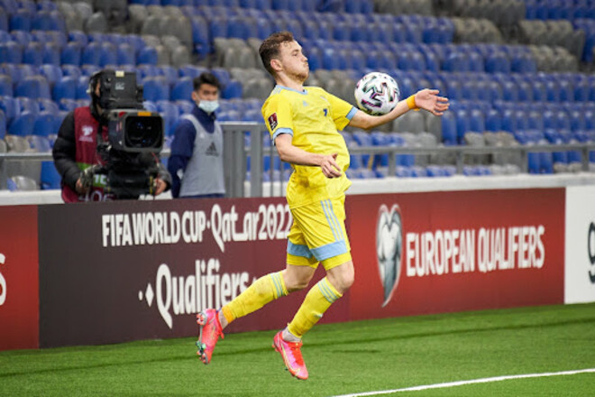 Гравець Казахстану, який забив два голи Україні, попався на допінгу