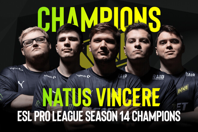 Natus Vincere стали чемпионами ESL Pro League Season 14