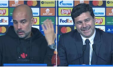 ВИДЕО. Реакция Гвардиолы и Почеттино на выступление Месси