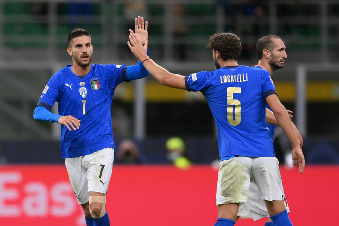 ВИДЕО. Пеллегрини отыграл один гол для Италии в полуфинале Лиги наций