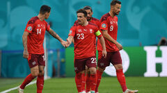 Швейцария – Сев.Ирландия – 2:0. Два гола в конце таймов. Видео голов, обзор