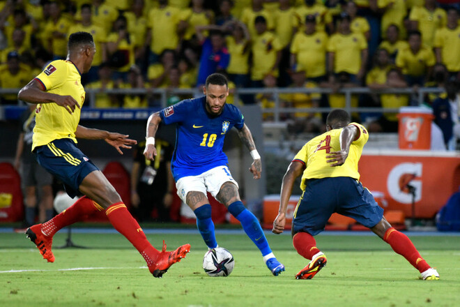 Бразилия и Колумбия сыграли вничью в квалификации ЧМ-2022