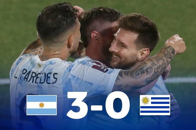 Аргентина – Уругвай – 3:0. Как забивал Месси. Видео голов и обзор матча