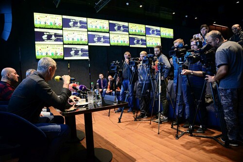 Пресс-конференция Багатскиса перед матчами сборной Украины. LIVE трансляция