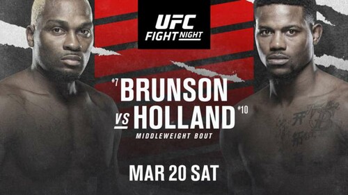 Где смотреть онлайн UFC: Дерек Брансон – Кевин Холланд