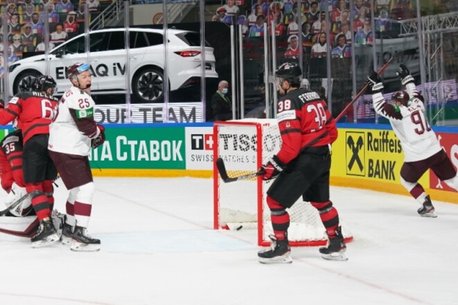 Первая сенсация на ЧМ по хоккею: Латвия обыграла Канаду