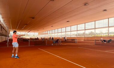 ФОТО. Четыре недели без матчей. Надаль вернулся к тренировкам