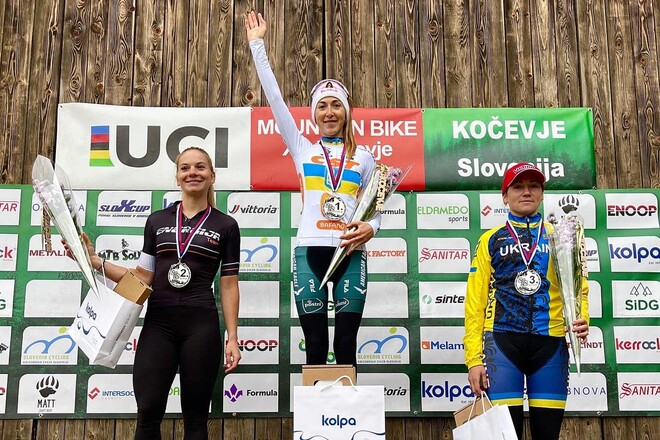 Беломоина завоевала два золота в маунтинбайке на соревнованиях в Словении