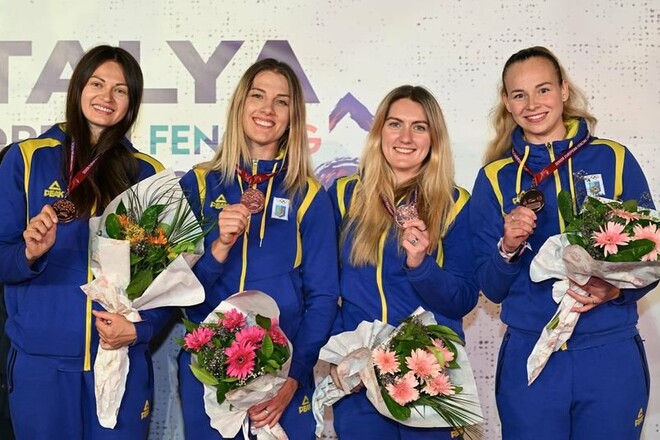 Україна посіла 3-тє місце у медальному заліку ЧЄ-2022 з фехтування